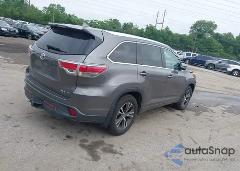2016 Toyota Highlander Xle V6 z USA, uszkodzony, nr VIN 5TDJKRFHXGS258923